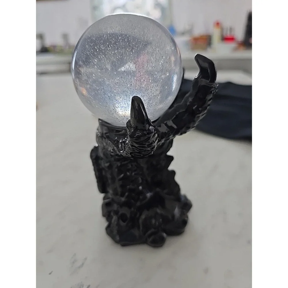 Handmade Resin‎ Dragon Claw With Crystal Ball   Tea Holder Decoration Gift 690